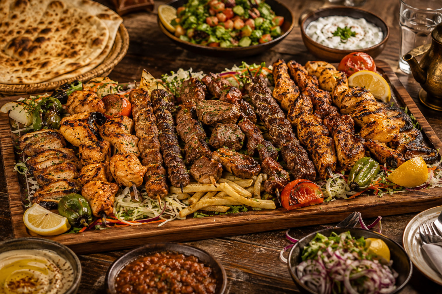 Grill Platter for a Group Meal